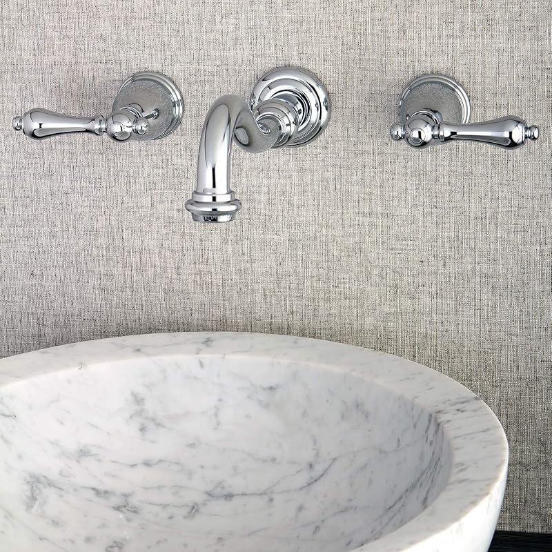 Grifo para Pared de Baño en Cromo Pulido de Alta Calidad