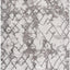 Alfombra área 9x12ft gris marfil diseño abstracto moderno