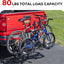 Portabicicletas plegable para 2 bicis 80lb con enganche
