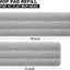 Almohadillas trapeador microfibra 15pulg gris rayas set 4