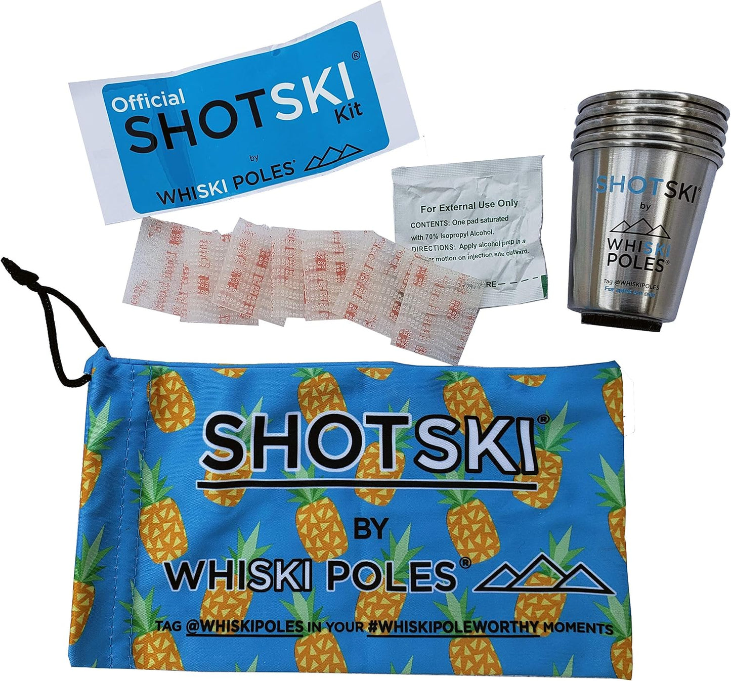 Kit esquí de tiro con vasos chupito extraíbles