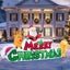 Letrero inflable Navidad 9.5ft con Papá Noel LED