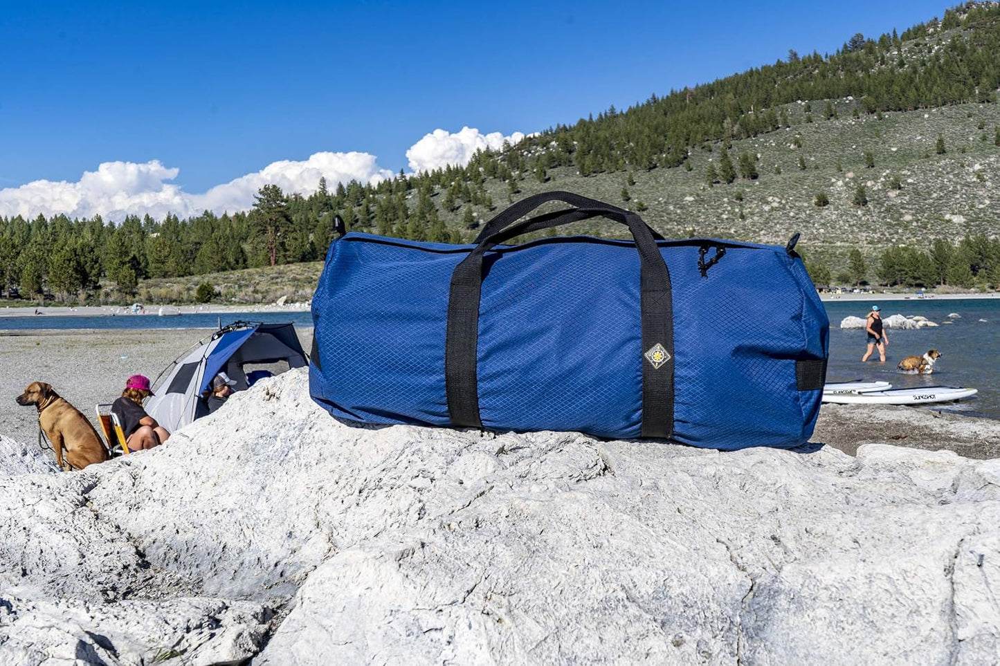 Bolsas lona ripstop impermeables plegables blue