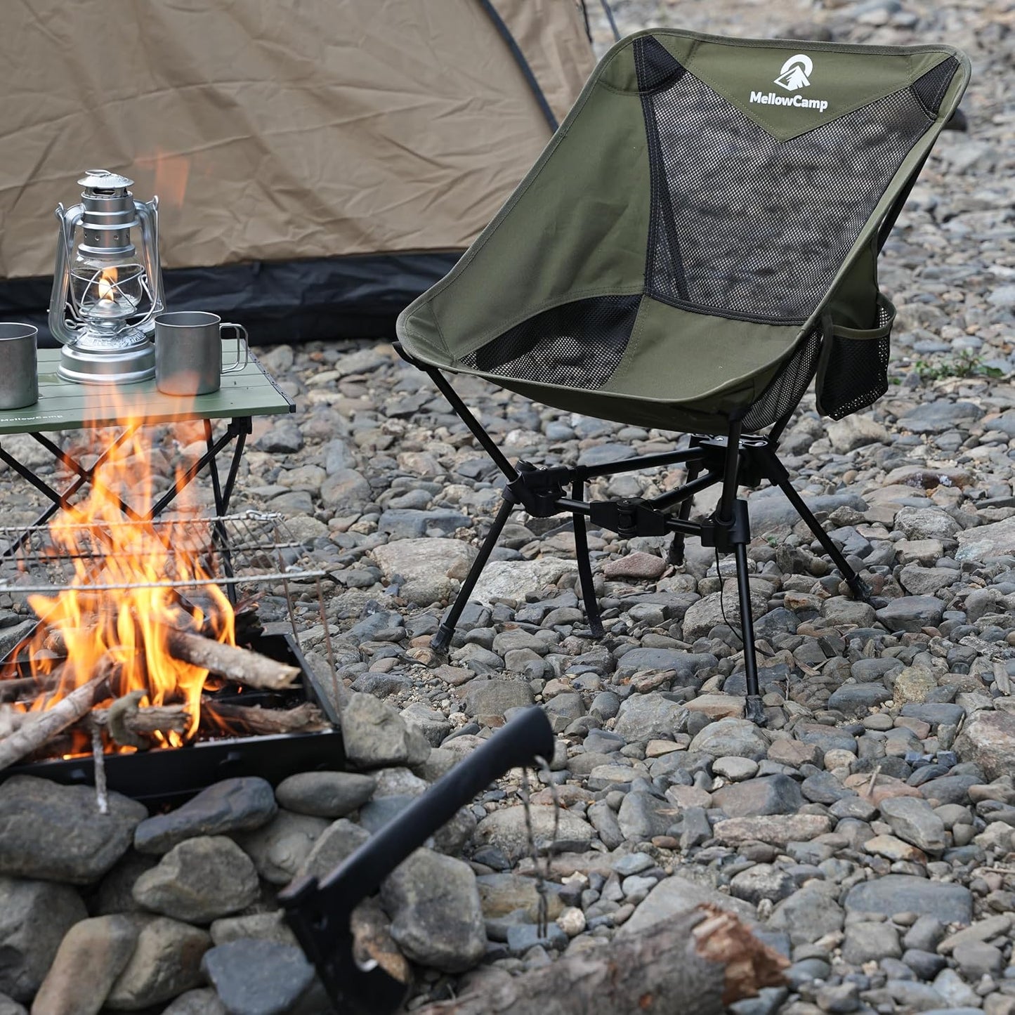 Silla camping ultraligera plegable para senderismo