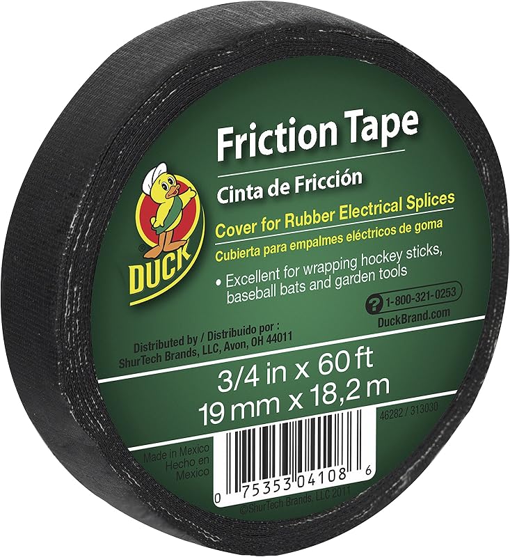 Cinta fricción 3/4pulg x60ft rollo negro