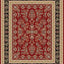 Alfombra 9x12 Lyndhurst Rojo y Negro Diseño Oriental