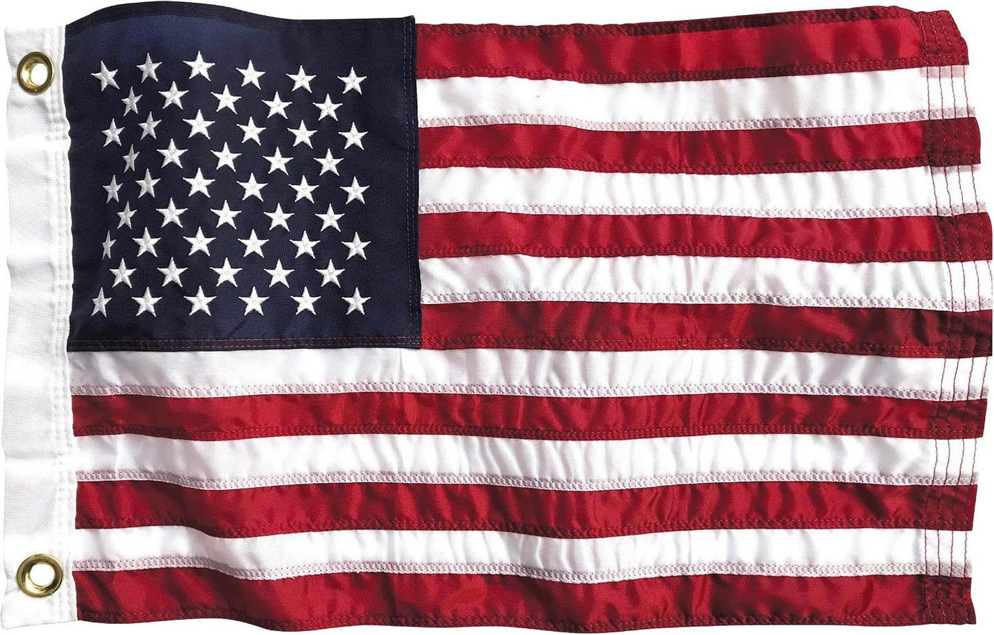 Bandera EE.UU. 12x18pulg nylon marino resistente ojales latón