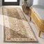 Alfombra lana tradicional oriental 2'3"x10' color salvia