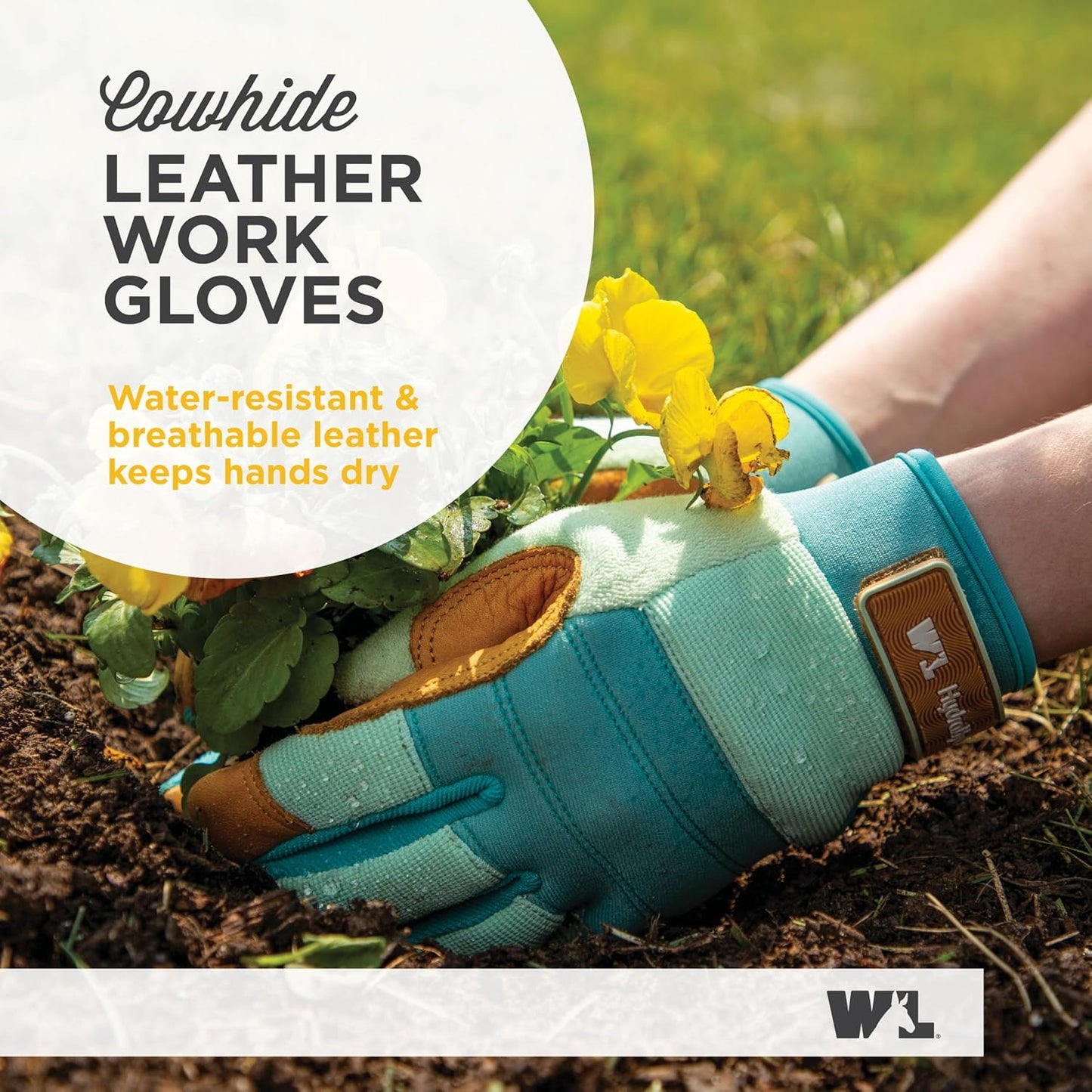 Guantes jardinería mujer piel resistente agua