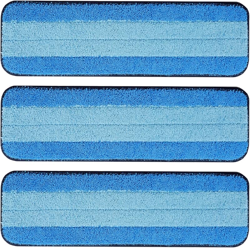 3 Pzas Almohadillas Microfibra Trapeador 18pulg