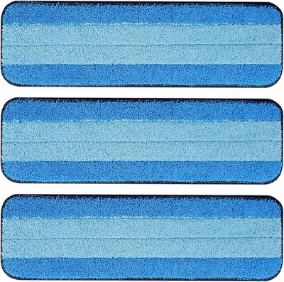 3 Pzas Almohadillas Microfibra Trapeador 18pulg