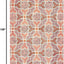 Alfombra sala dormitorio 6x9ft rosa naranja lana bohemia