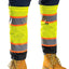 Polainas reflectantes Hi Vis amarillo/negro