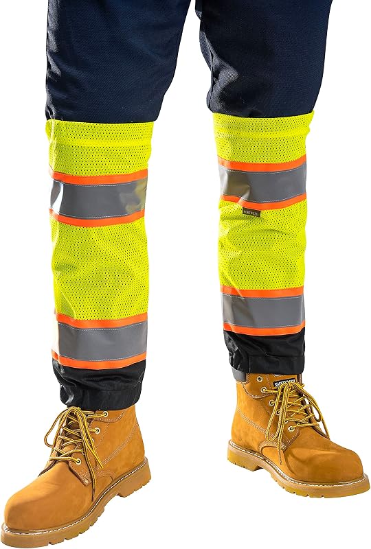 Polainas reflectantes Hi Vis amarillo/negro