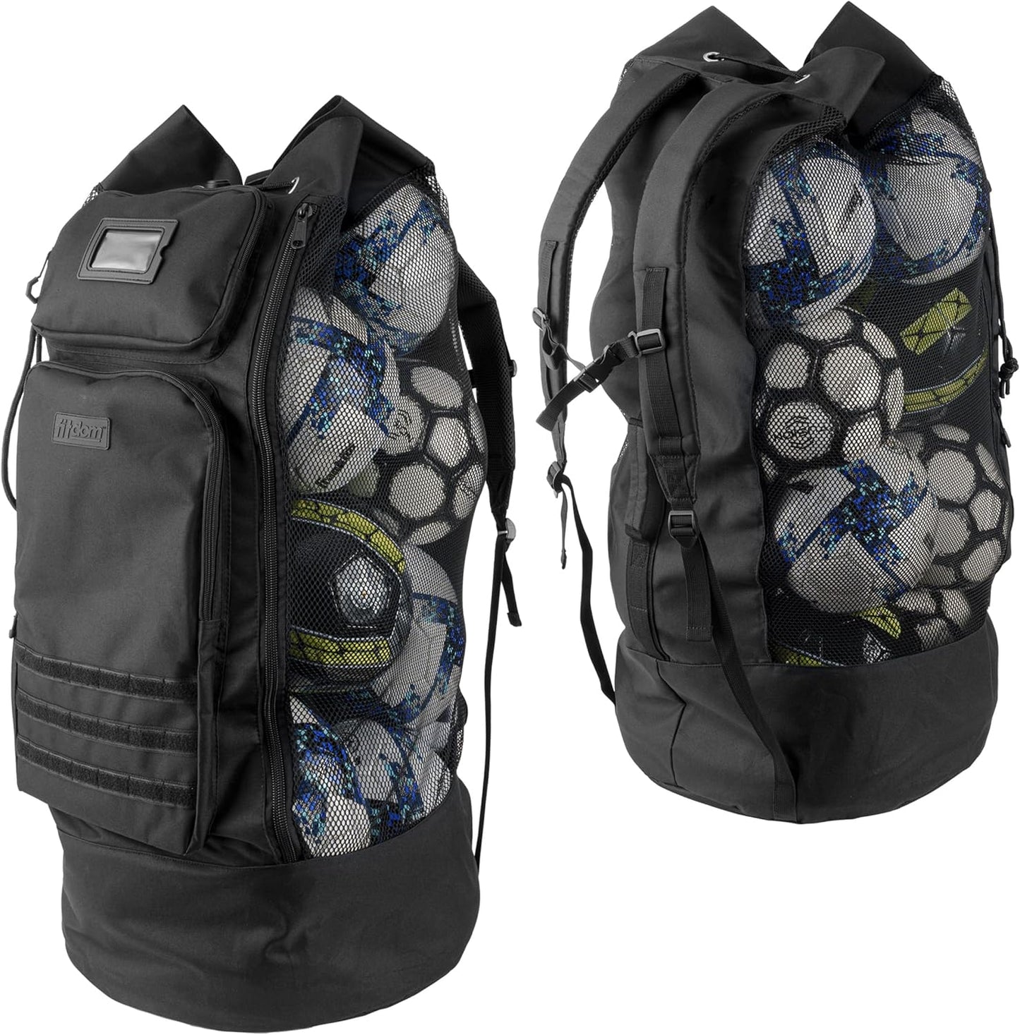 Bolsa malla XL para balones fútbol correa ajustable