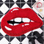 Alfombra baño forma labios antiderrap felpa