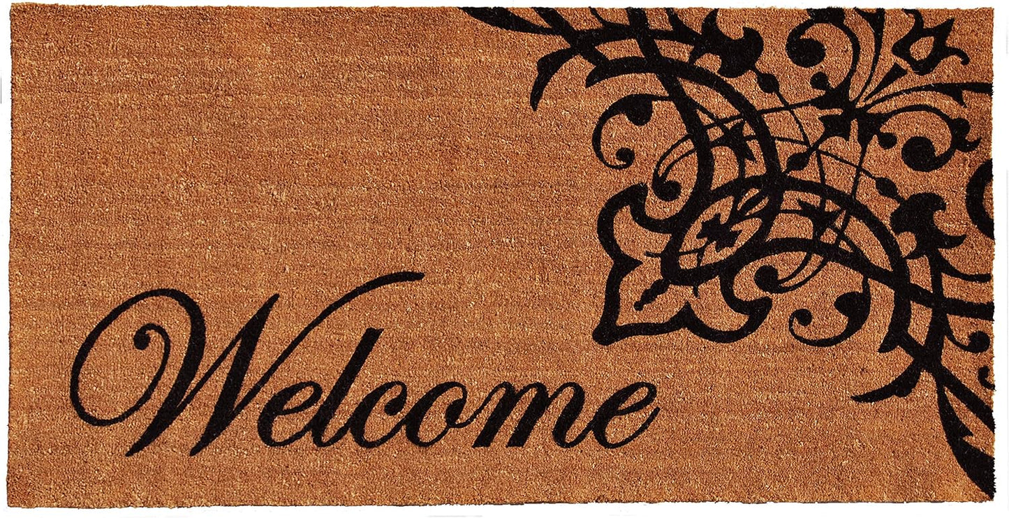 Felpudo bienvenida 3x6ft fibra coco natural