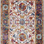 Alfombra medallón persa envejecida 8x10ft multicolor