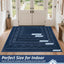 Tapete puerta antiderrap 36x60" lavable color azul