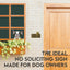 Letrero No Soliciting para dueños de perros metal 6.5x