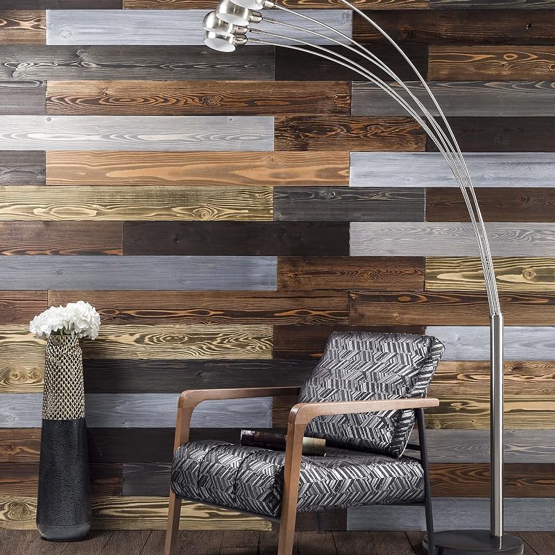 Tablones pared madera granero 3.5" 48" 12 Pzas varios