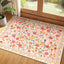 Alfombra 2x3ft sala antiderrap lavable patrón floral