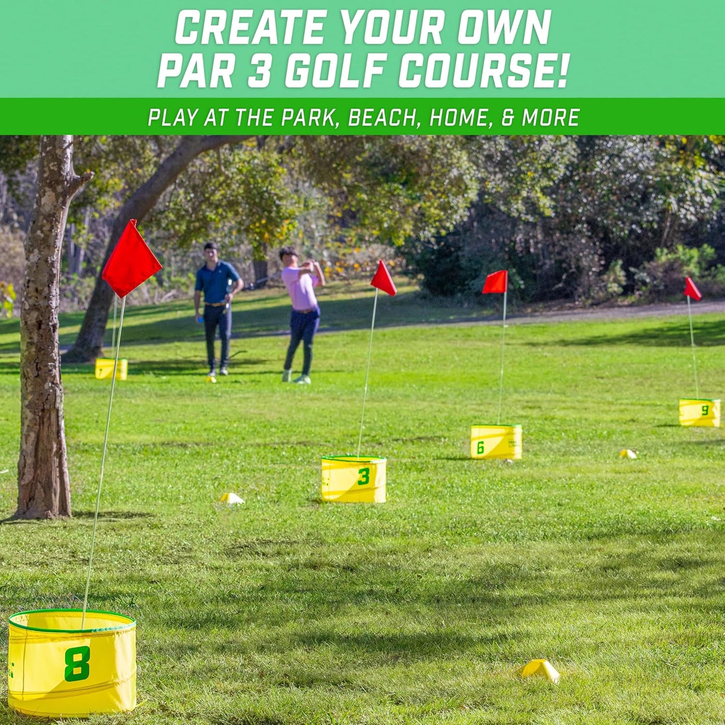 Set golf 9 cubos marcadores tee 6 bolas