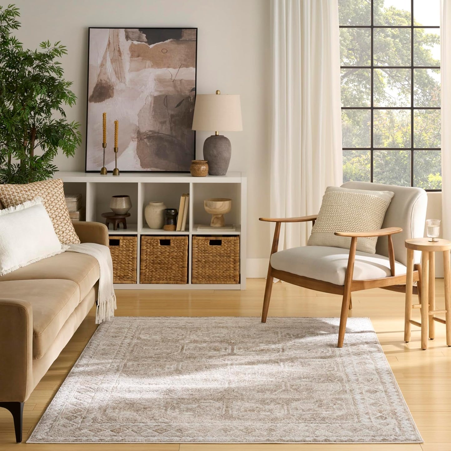 Alfombra 4x6ft para dormitorio sala comedor cocina