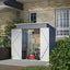 Cobertizo metal 6x4ft con puerta cerradura ventilación