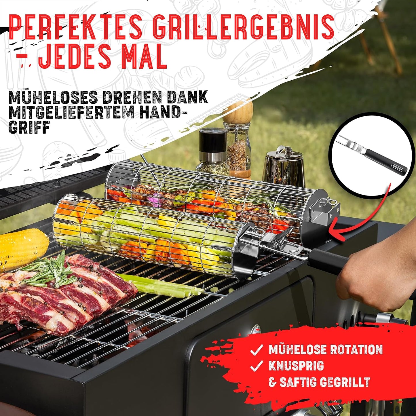 Cesta parrilla rodante acero inox alimenticio estante red