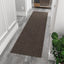 Tapete pasillo grado comercial 2x10ft antiderrap marrón