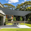 Toldo parasol rectangular 12x16ft gris oscuro patio jardín