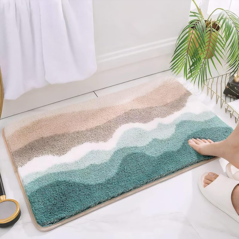 Alfombras baño microfibra antideslizantes ducha dormitorio