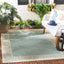 Alfombra decorativa impermeable 8x11ft color aguamarina