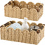 Cesta mimbre para papel higiénico beige