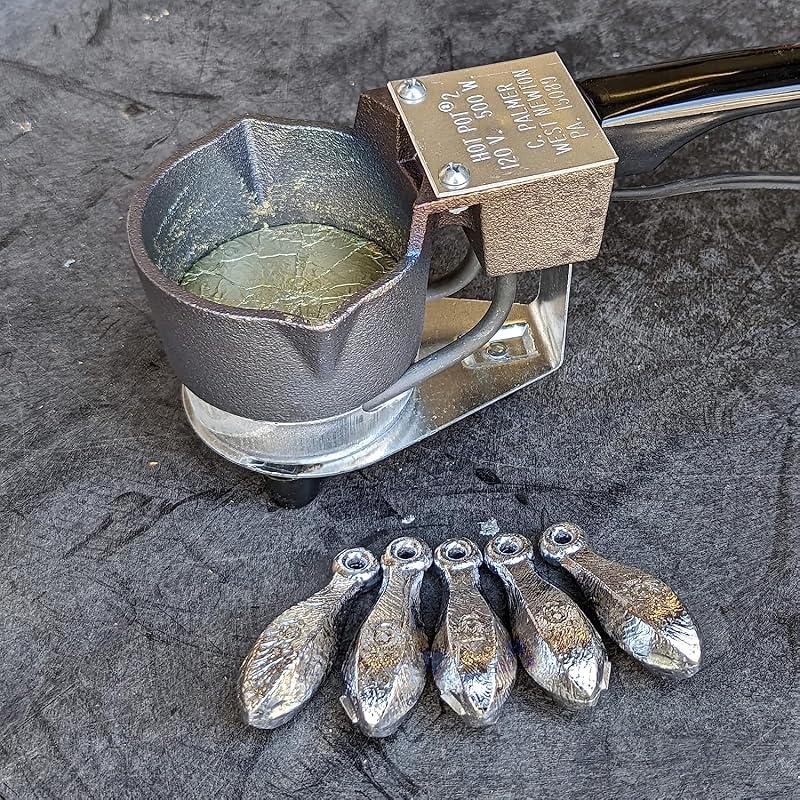 Olla eléctrica plomo para señuelos pesca fabricado USA