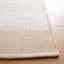 Alfombra Kilim 3x5ft marfil y dorado tejido plano entrada