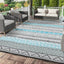 Alfombra exterior 9x12ft impermeable plegable para terraza