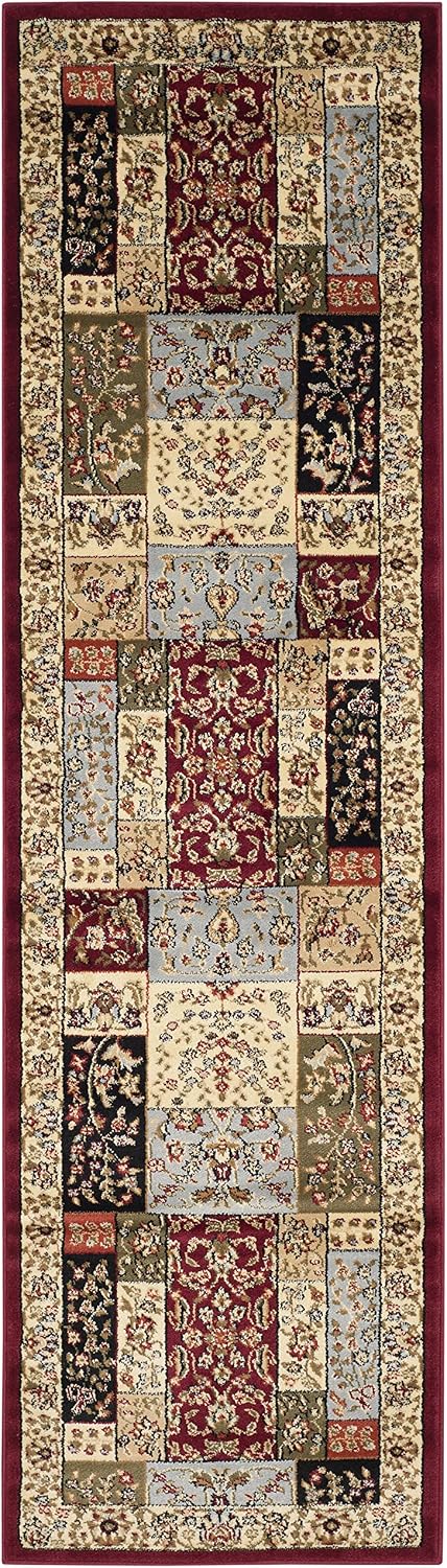 Alfombra pasillo 2'3"x6' diseño oriental no pelusa