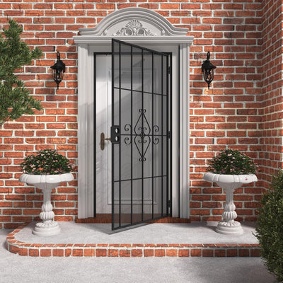 Puerta seguridad acero 36x80pulg pantalla metal expandido