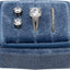 Caja terciopelo anillos geométricas hexagonal ovalada