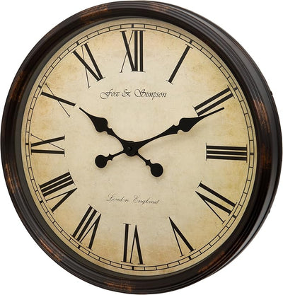 Reloj pared extragrande 19.7in color negro