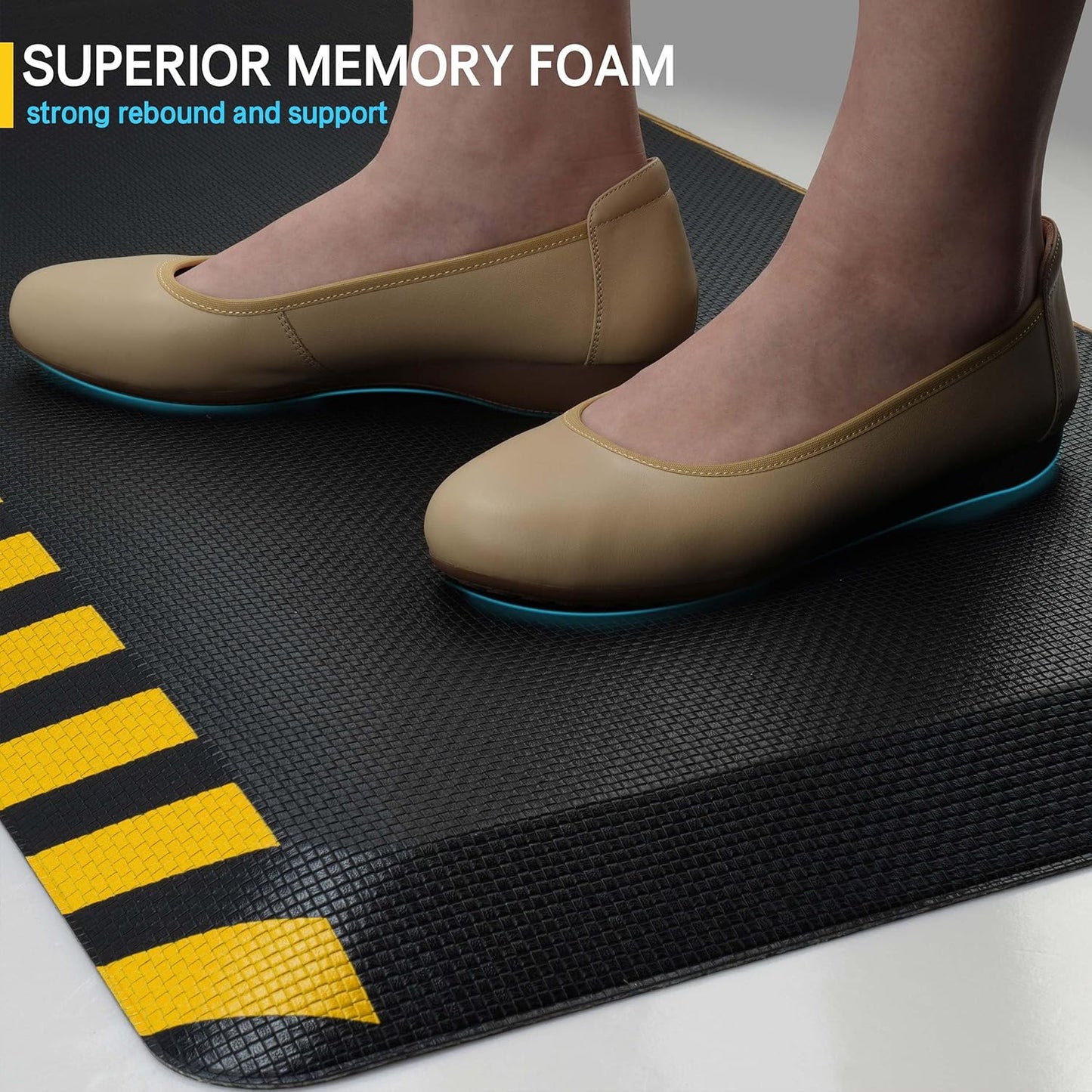 Alfombrilla antifatiga ergonómica 20x48pulg 2 Pzas