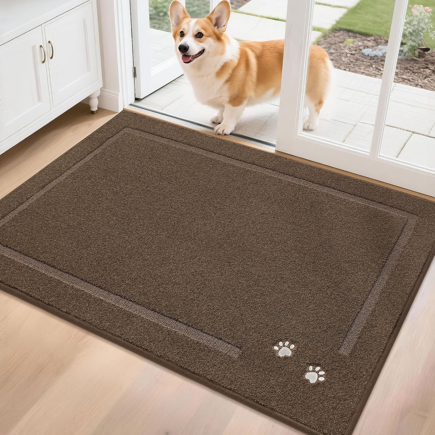 Tapete puerta perro 32x48" antiderrap absorbente
