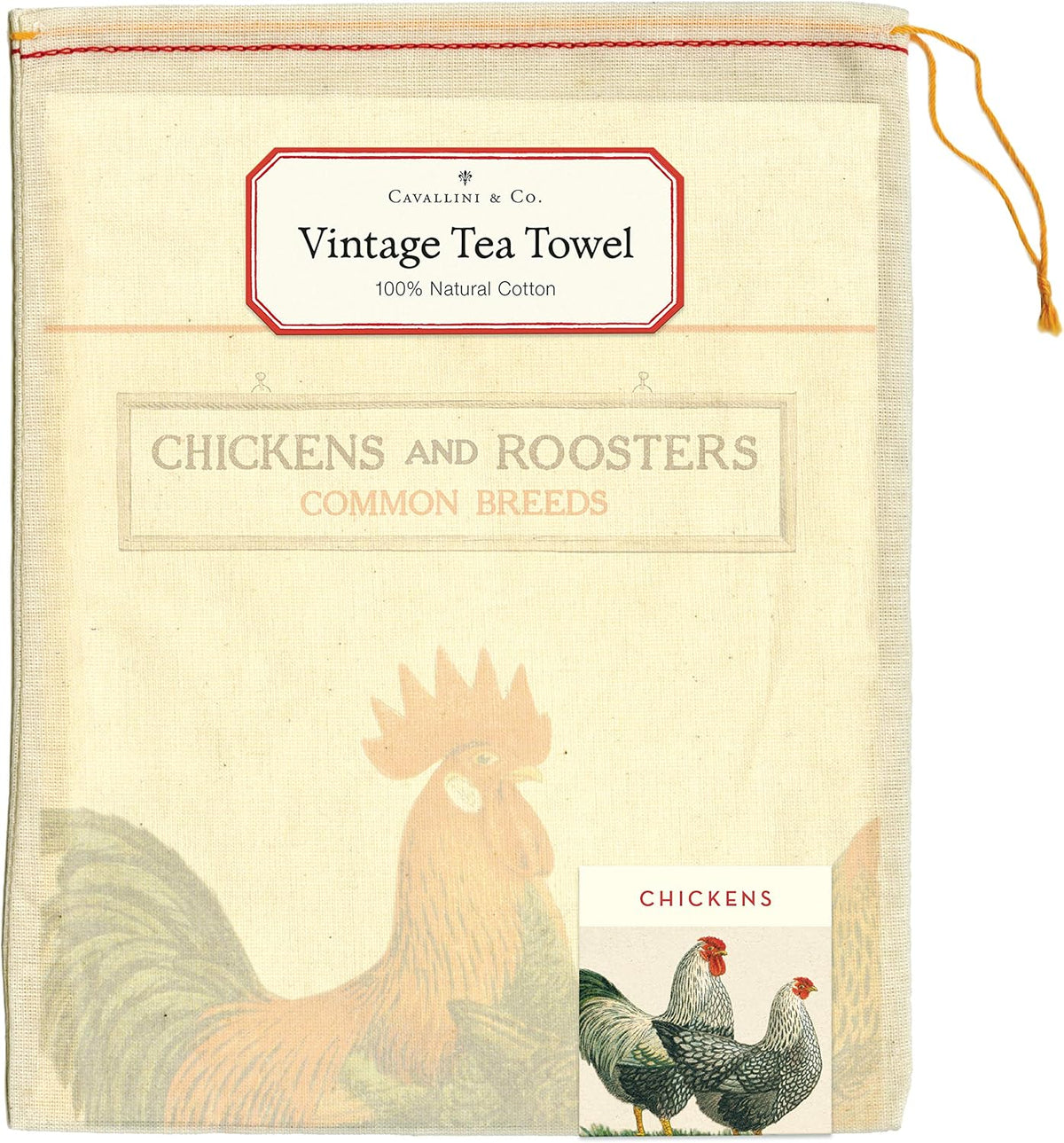 Paño de Cocina para Pollos Multicolor y Antiarañazos