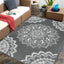 Alfombra impermeable patio reversible paja plástico 5x8ft