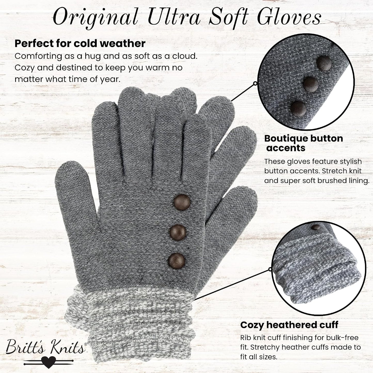 Guantes invierno cálidos elásticos ultrasuaves mujer