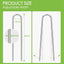 Grapas paisajismo 8" pack 12 estacas galvanizadas forma U