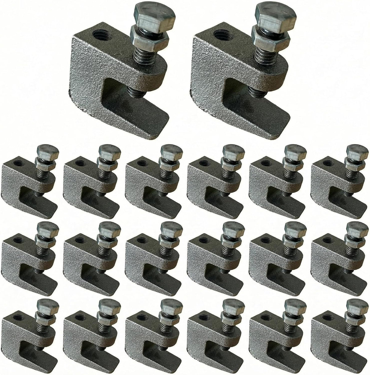 Abrazaderas viga 3/8 pulg 20 pack con llave