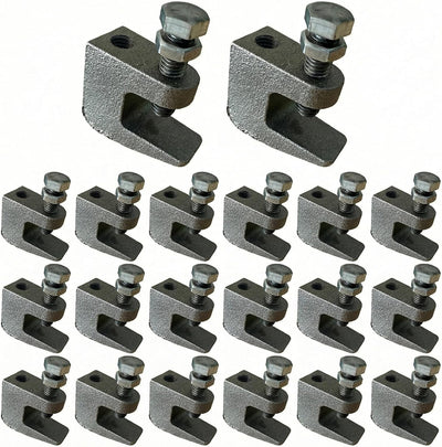 Abrazaderas viga 3/8 pulg 20 pack con llave